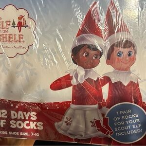 ELF 12 Days of Socks Set - Festive Red and White